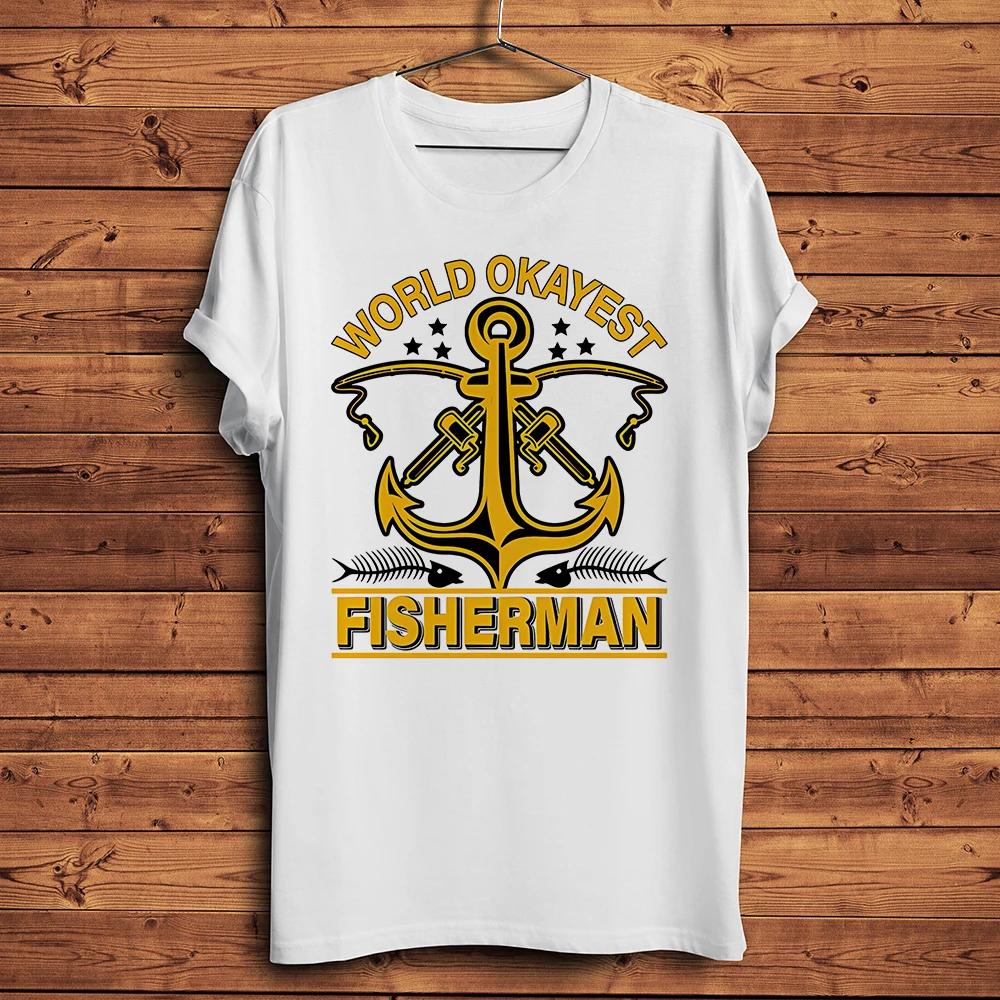 Fishing FisherUnisex Funny Vintage Lucky Fish T ShirtHomme Short Sleeve Oneck Casual TShirtUnisex Breathable Print Tee