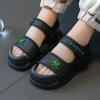 Chinelos de Dedo Infantis para Meninos e Meninas Verão Sola Macia, Antiderrapante e À Prova d'Água Sapatos de Praia para Bebê