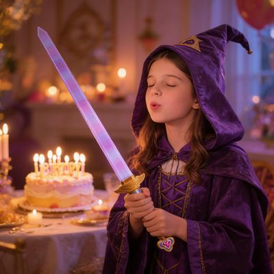 40.5" Retractable Anime Cosplay Weapon 3D Printed Extendable Purple Weapon Prop for Halloween Costume Stage Performance