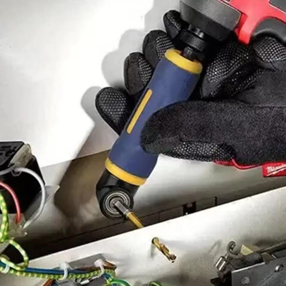 Blue Color Right Angle Drill Adapter Rotatable Design Right Angle Extension  Precision Work