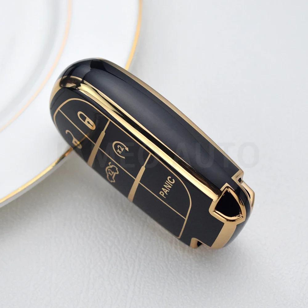 For Jeep Grand Cherokee Chrysler 300C Renegade FIAT Freemont Dodge Ram 1500 Challenger Dart TPU Car Remote Key Case Cover