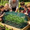 Foldable Plant Protection Netting Bird Control with Ground Stakes Mesh Plant Cage Raised Beds Garden Row Covers