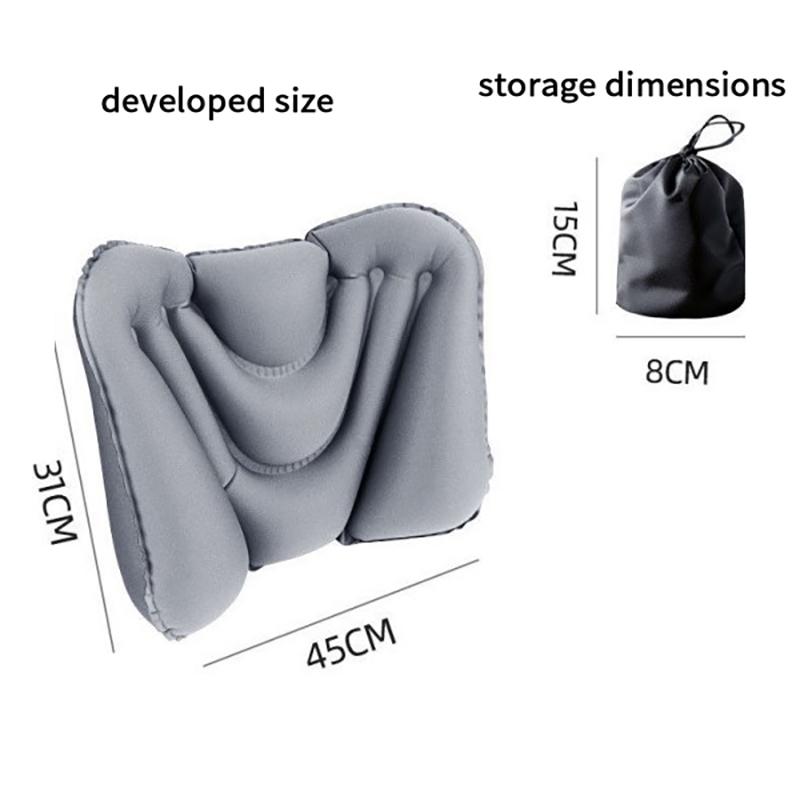Effective Waist Protection with Inflatable Lumbar Pillow; Lightweight Chair Cushion for Home, Office, and Car.