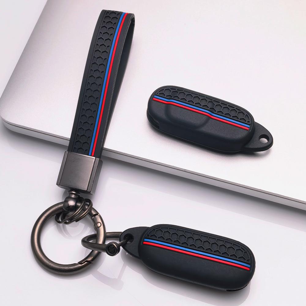 Key Fob Cover for Zontes 368G 368E 368D 368M 368K 350D with Keychain Non Slip Soft Key Shell for Zontes Induction Remote Key Anti-Scratch Surface