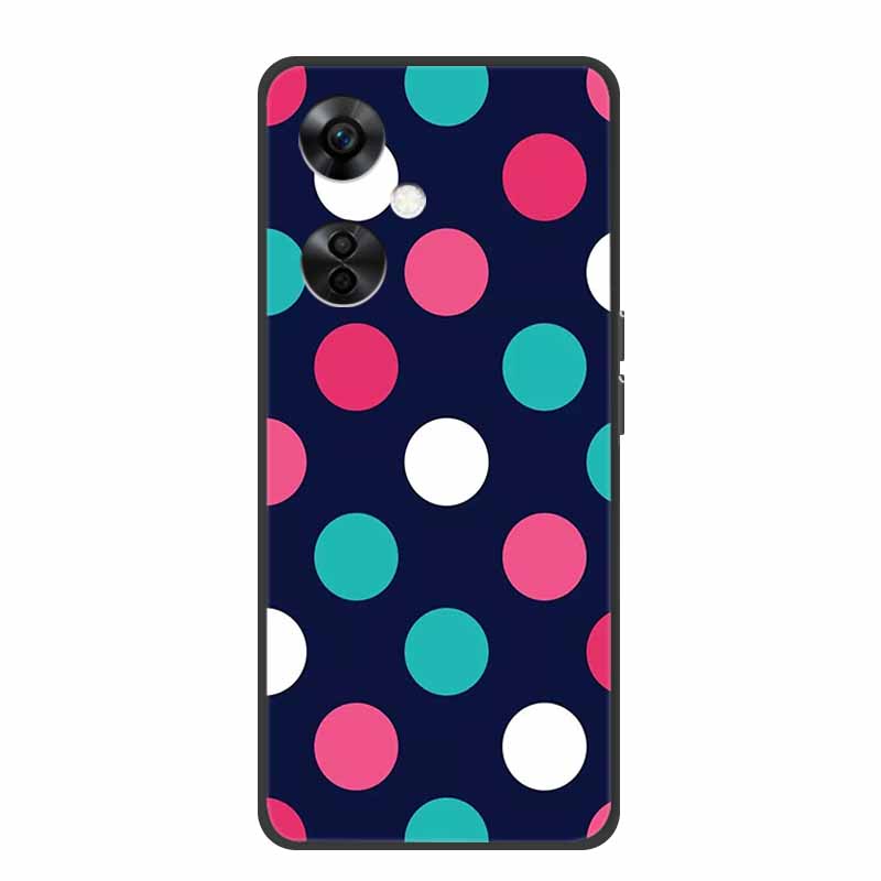 For OnePlus Nord CE 3 Lite 5G Cases Black Silicone Soft Cute Cat Rose Case For OnePlus Nord CE 3 5G Heart Lion Luxury TPU Cases