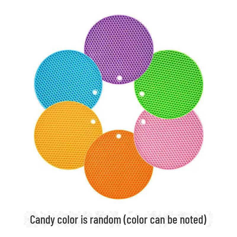 

Силиконовый сотовый термостойкий коврик для запекания: Подставка под приборы из нескользящей, антиожоговой, термостойкой ткани Small (14cm)