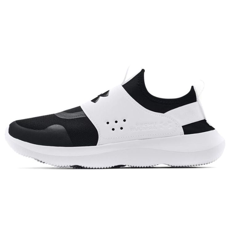 Under Armour Runplay Comfortable Versatile Durable Low-Top Casual Running Shoes Men Sneakers Black White 3024870-002