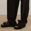 Less 2025 Autumn Silk Blend Straight Loose Long Pants
