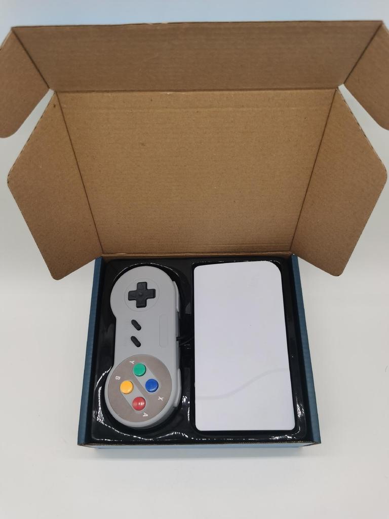 Nostalgic Red & White NES TV Game Console with Mini PS5 Controller and AV Cable