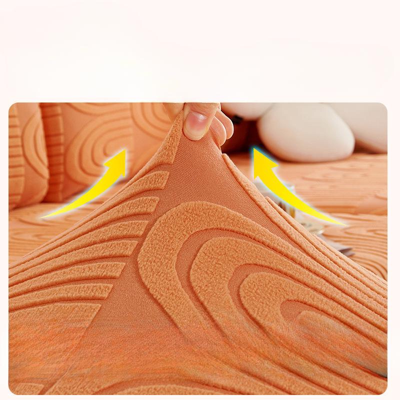 Light Luxury Sofa Cover for All Seasons, Simple Living Room, Modern Non-slip Armrest Cover, Summer Velvet All-inclusive Thickening