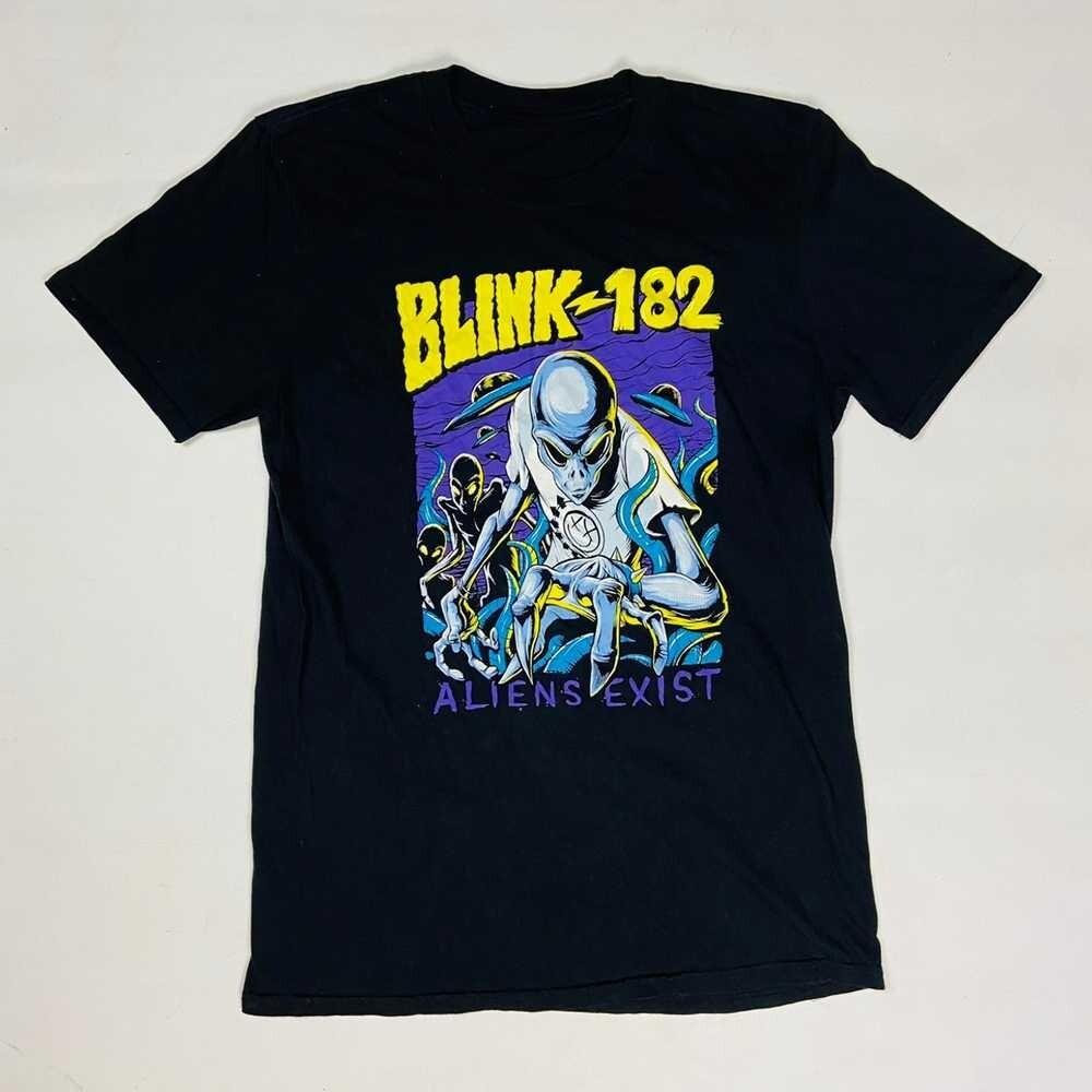

BLINK 182 ALIEN EXIST Shirt Short Sleeve Black Unisex S5XL Unisex T-Shirt XXXXL