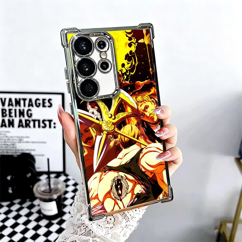 Seven D-Deadlys Sins Escanor Soft Phone Case For Samsung Galaxy S26 Ultra S25 Edge S24 FE S23 Plus S22 S21 + S20 Plating Anti-Fa