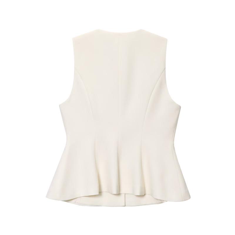 2025 Women's European & American Sleeveless Vest Tank Top with Straight Leg Pants Set