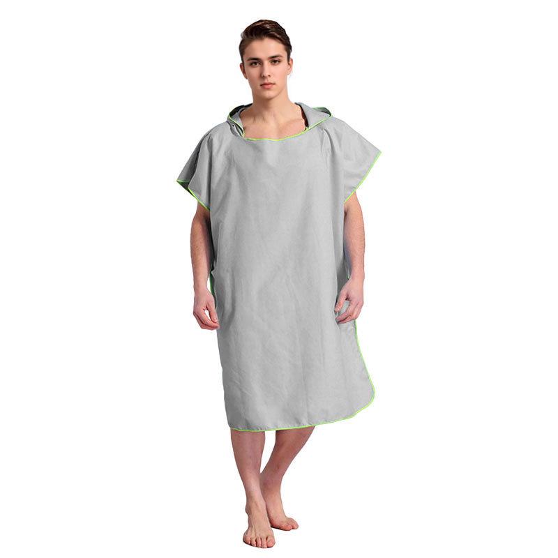 Serviette/Cape de Plage Adulte à Capuche en Microfibre à Séchage Rapide