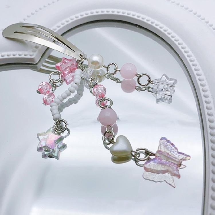 Y2K Stern Schmetterling Mond Quasten Haarspangen Haarspangen Süße Haaraccessoires