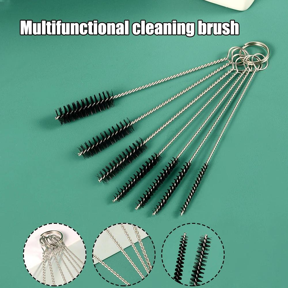10PCS Cleaning Tattoo Tattoo Equipment Pipeline Cleaning Tools Pipe Brush Stainless Steel Cleaning Cup Brush Milk Bottle