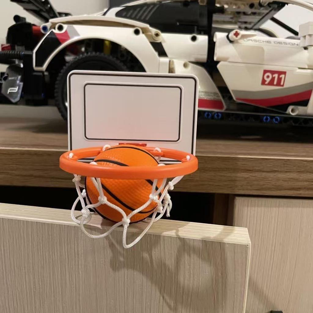 Creative Mini Desktop Basketball Hoop - Fun No-Punch Stand Gift for Boyfriend, Decompression Toy