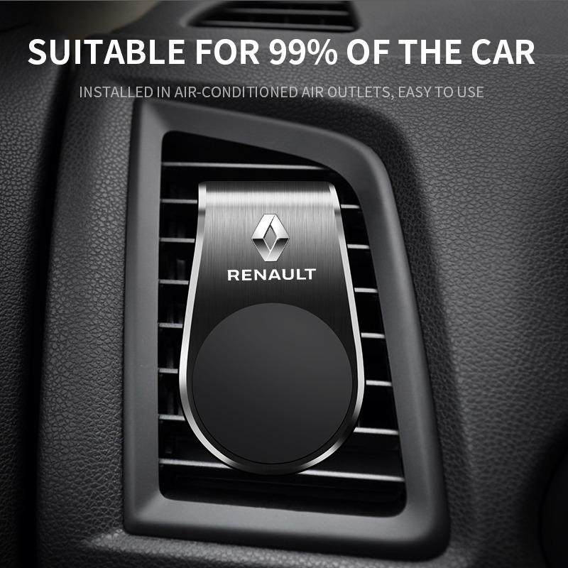 Car Magnetic L-shaped Car Dedicated GPS Phone Holder Emblem For Renault Dacia Megane 2 Duster Logan Captur Clio Laguna 3 Fluence