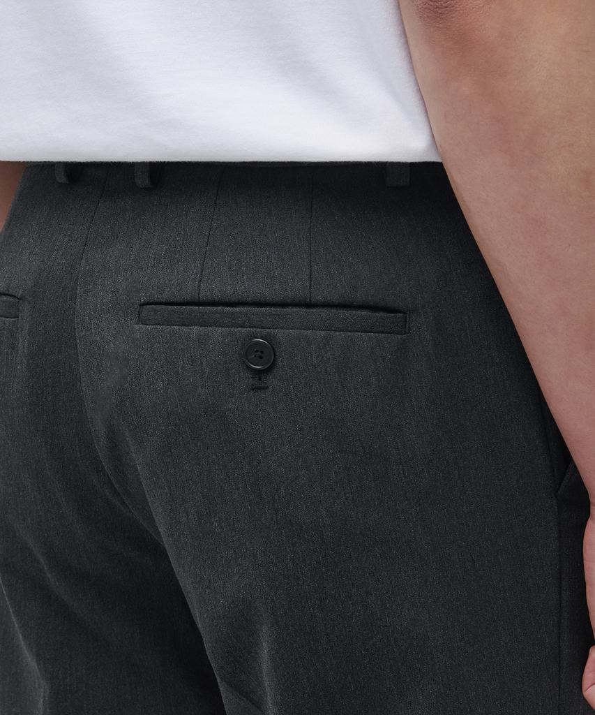 MUSINSA STANDARD Lightweight Tapered Turn-Up Hidden Banding Crop Slacks [Charcoal Gray]