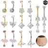 G23 Titanium Alloy Fashionable Medical-Grade Navel Ring Piercing Jewelry