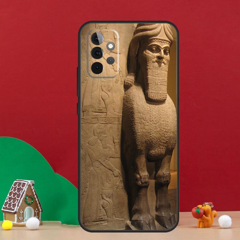 Lamassu Assyrian Winged Lion Case For Samsung Galaxy A55 A52 A32 A12 A33 A06 A16 A26 A36 A56 A15 A53 A13 A34 A54 A14 A17