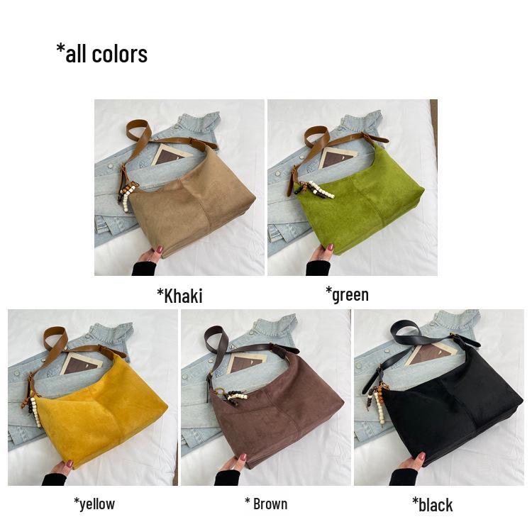 2025 Niche Retro Versatile Women's Underarm Dumpling Bag - Large Capacity Fashion Shoulder Crossbody Bag