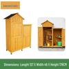 Outdoor Anti-Corrosion Sunscreen Storage Cabinet for Garden and Courtyard