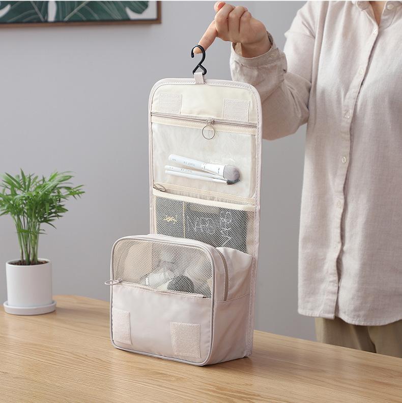 Cosmetic bag Small portable simple girl heart toilet bag Large capacity men's cosmetic bag Hook bag