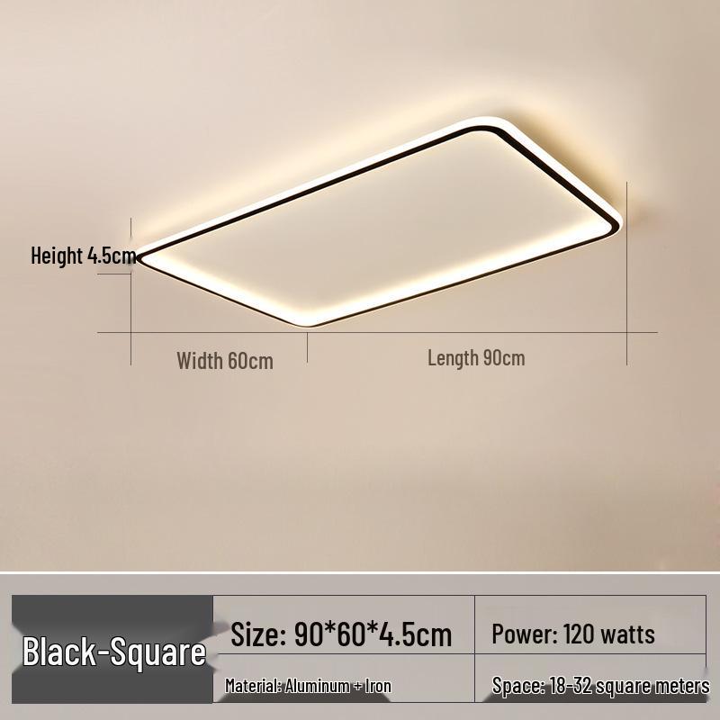 Sleek Round LED Ceiling Light - Modern Ultra-Thin for Bedroom, Living Room, Restaurant, or Study