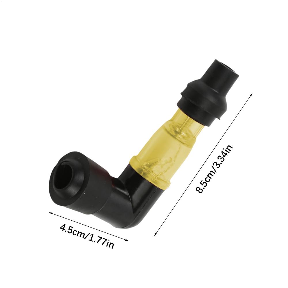 

1PC Motorcycle Flash Spark Plug Cap Universal Motorcycle Ignition Spark Plug Cap 90 Degree Flashing Spark Plug Cap For Motorbike жёлтый