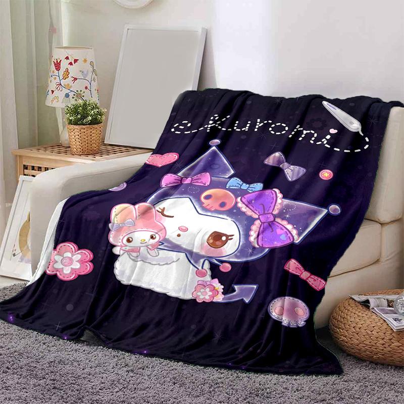 1pc Kurumi Cartoon Blanket, Soft Throw for Room Decor, Perfect Gift, Living Room, Travel, Camping, Car Blankets, Beach, Office Naps, Suitable for All
