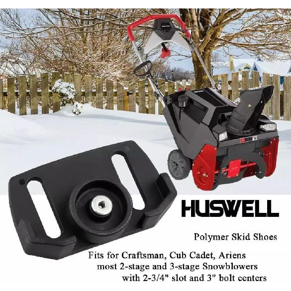 Compatible with Universal Roller Wheel Skid Slide Shoes for Snow Blower Snowthrower