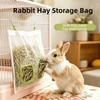 Leak-Proof Rabbit Hay Bag 2/3 Holes Hay Storage Bag Feeding Dispenser Hanging Hay Feeder Indoor