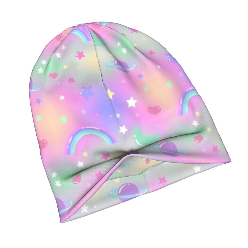 ZLIENSZUS Adult Knit Hat - Purple Moon Suitable for Weekend Errands & Casual Attire, Fashionable Capable Style for City Outfits, Versatile for Quick M
