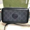 [Pre-Owned] Retro GG Supreme Canvas Leather Mini Crossbody Bag - Excellent #1NSR34H