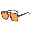 Candy-Colored Double-Beam Retro Square Sunglasses – Trendy UV Protection Specs