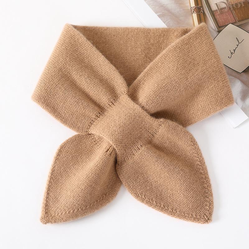 New fashion pure wool girls small scarf fashion age reduction temperament small scarf scarf scarf female student small scarf