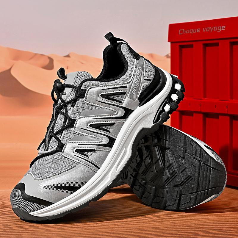 New Outdoor Hiking Shoes Men's and Women's Mesh Breathable Non-slip Wear-resistant Off-road Hiking Shoes Lightweight Cushioning Hiking Shoes
