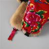 Ethnic Wind Big Flower Northeast Lei Feng Hat Women'S Winter Thickened Velvet Ear Protection Cotton Hat Outdoor Cold Cycling Windproof Hat