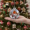 Nature's Birds Clear Christmas Ornament, Hummingbird Christmas Tree Ornaments, For Xmas Decor, Clear Balls For Home Decor