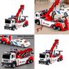Childrens Engineering Vehicle Toy With Dual Hook Road Rescue Truck With Lighting And Sound Effects