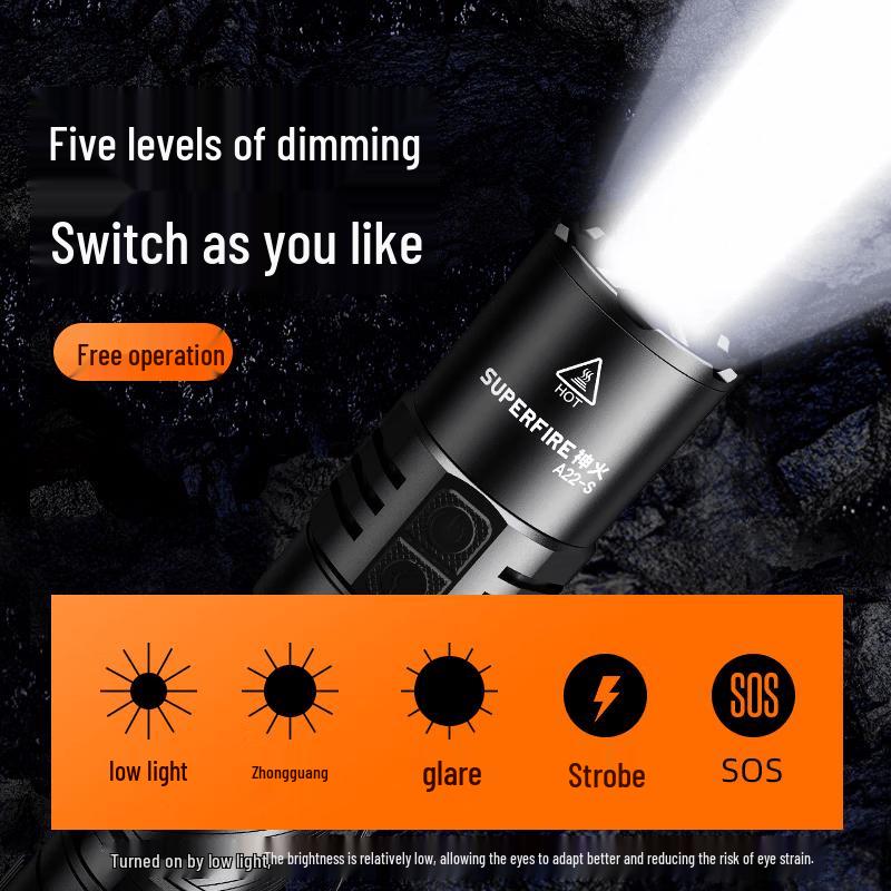 SupFire A22-S High Lumen Waterproof LED Flashlight
