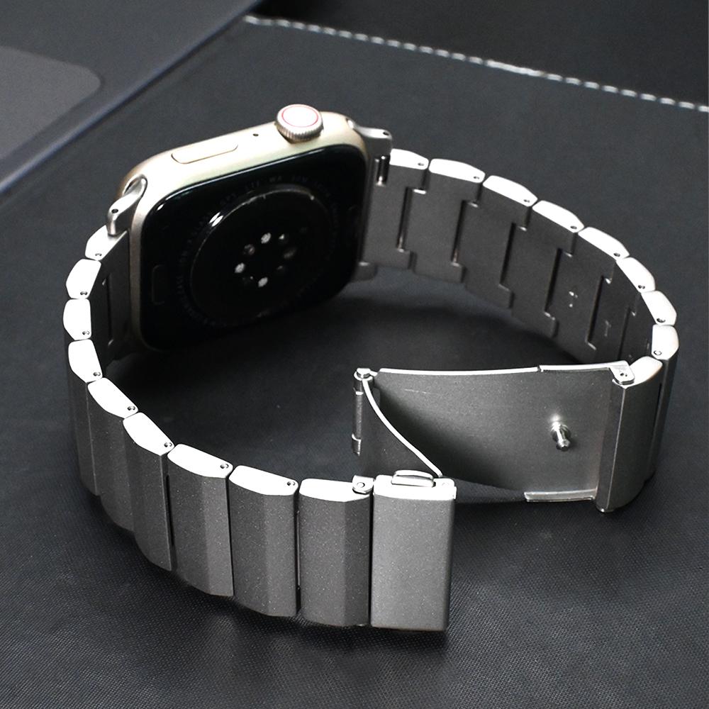 Men Luxury Titanium Metal Strap for Apple Watch Band Ultra 2 49mm Correa Link Bracelet Iwatch 10 9 7 8 5 6 Se 4 46mm 44mm 45mm