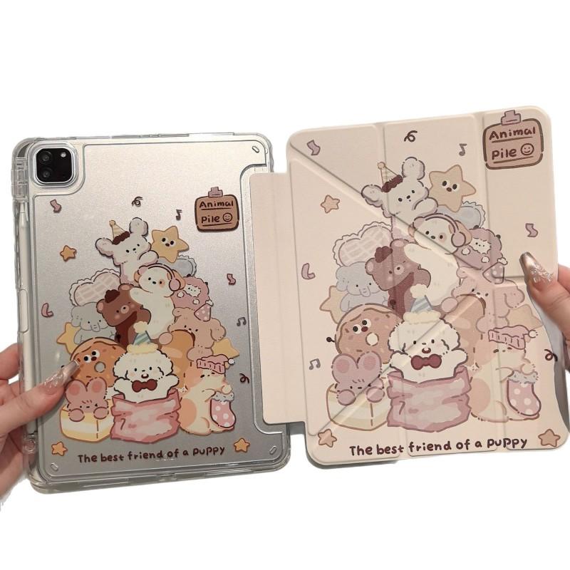 3Y Style IPad Case With Pen Slot Magnetic Cover 11th Gen Air 7 5th Pro 11 Inch Stand Shockproof Hard Shell