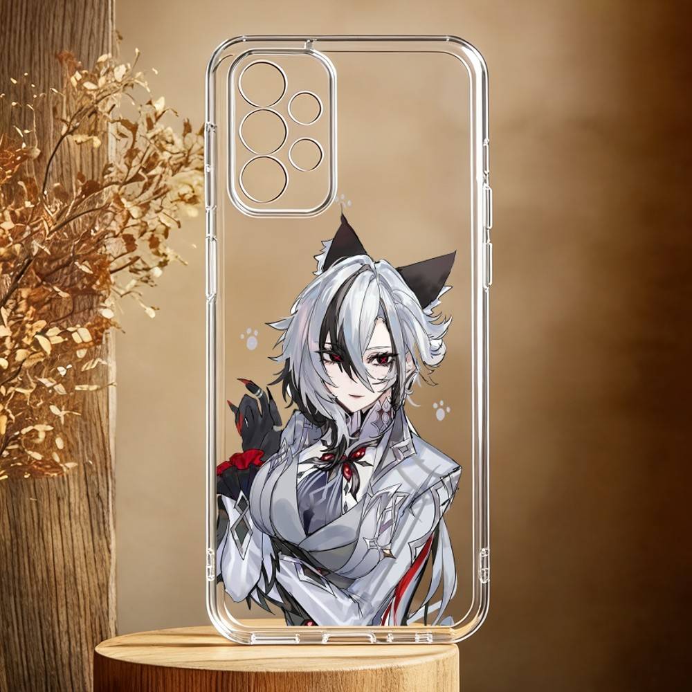 Etui na telefon Arlecchino Genshin Impact do Samsung Galaxy A71, A70, A52, A51, A40, A30 Przezroczyste etui