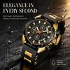 LIGE Luxury Trendy Man Wristwatch Waterproof Luminous Date Week Men Watch Simple Business Quartz Silicone Men's Watches Reloj