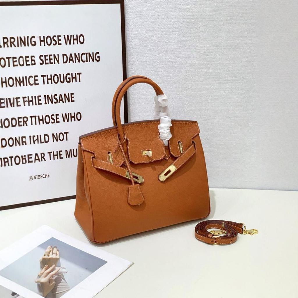 Platinová taška telecí kůže + vzor větve 2024 zámek úložný velkokapacitní kabelka Kelly taška taška přes rameno lehký luxus