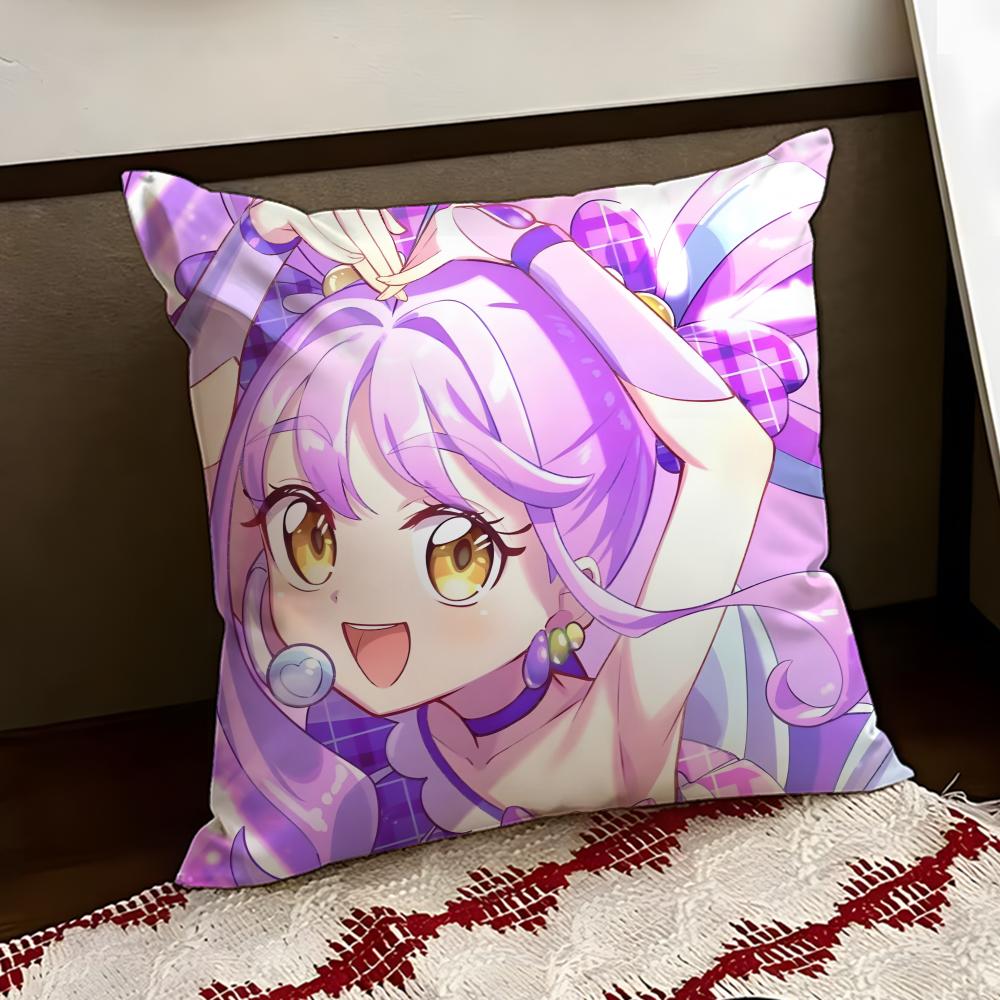 YYou and Idol PPretty Cure Cushion Cover Reversible Soft Durable Pillow Cover Home  Car MultiScene Use for Daily Comfort