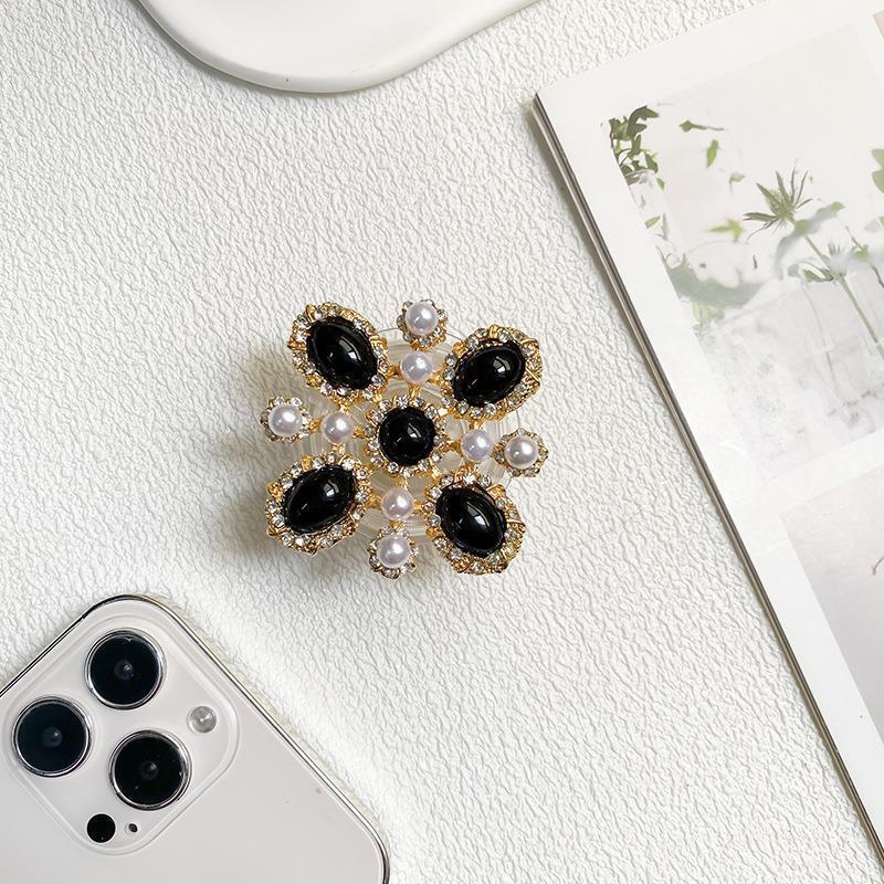 

Water Diamond Ins Wind Phone Stand Airbag Back Adhesive Luxury Anti Smash Face Ring Portable