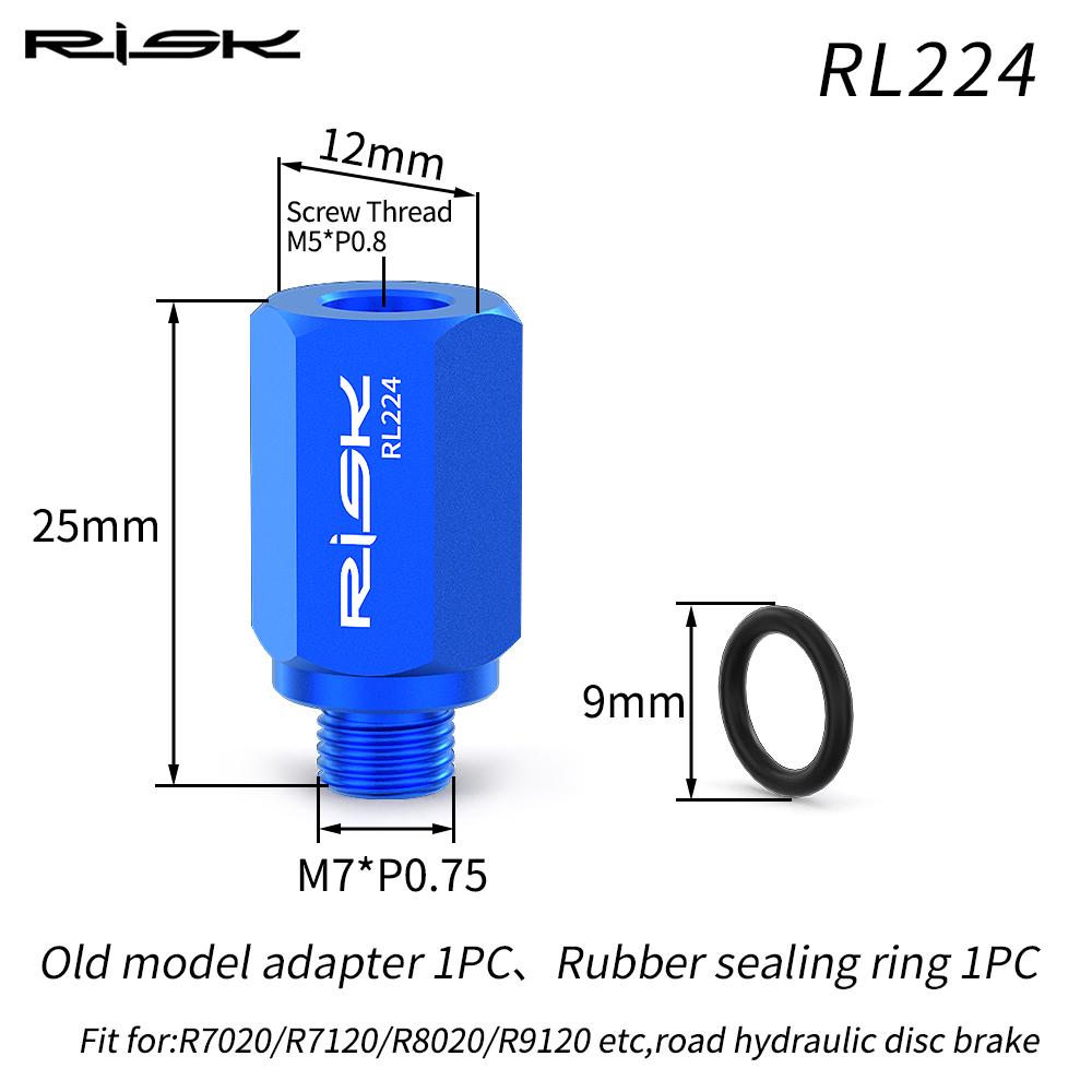 

Risk Bicycle Brake Oil Injection Funnel Conversion Head Road MTB Bike Bleed Funnel Adapter Bicycle Conversion Road Hand Changer RL224